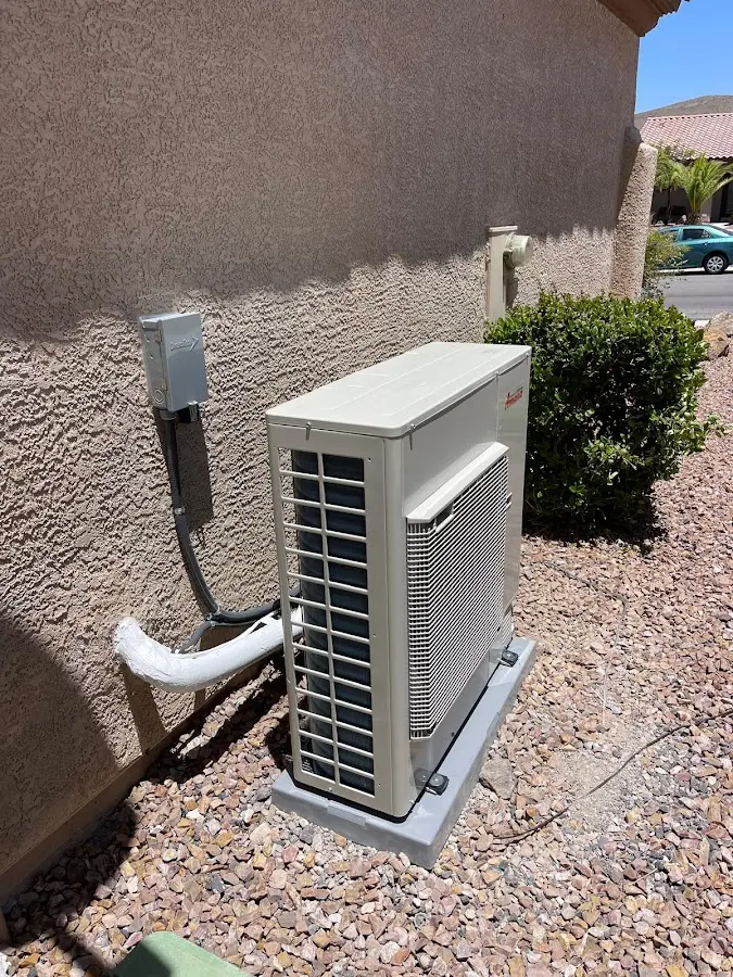 Residential air conditioning condenser unit in Raleigh